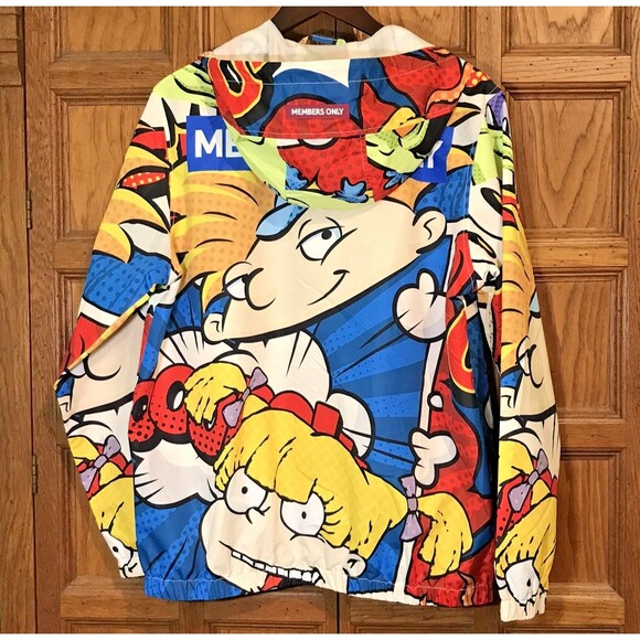 Members Only x Nickelodeon Rugrats Snorkel Jacket Unisex L Hoodie Windbreaker - Picture 9 of 12